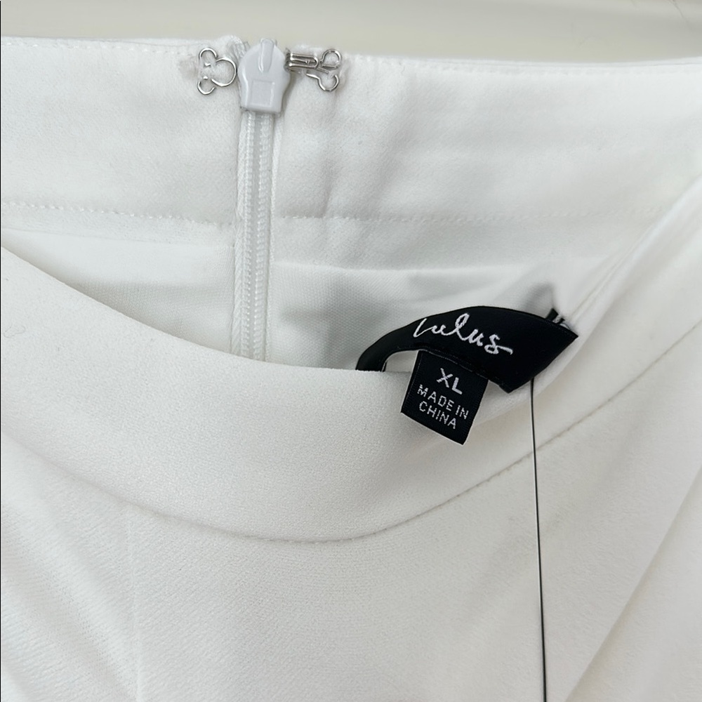 NWT Lulu's Elegant White Two-Piece Set - Picture 7 of 8